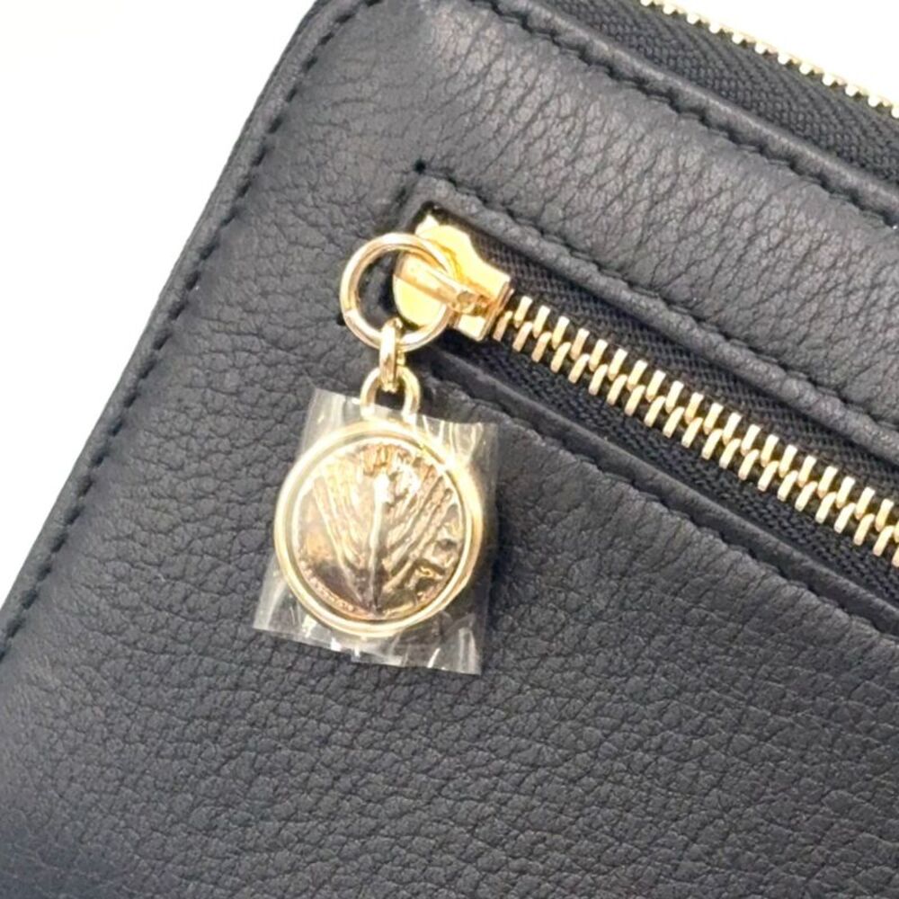 BVLGARI Leather Long Wallet Black Gold - Picture 8 of 10